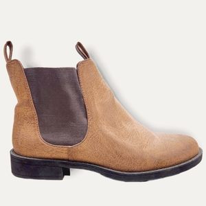 H&M Chelsea Ankle Boots - Brown Faux Suede